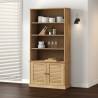 Bookcase VIGO 85x35x170 cm Solid Wood Pine Colour brown Quantity in Package 1 