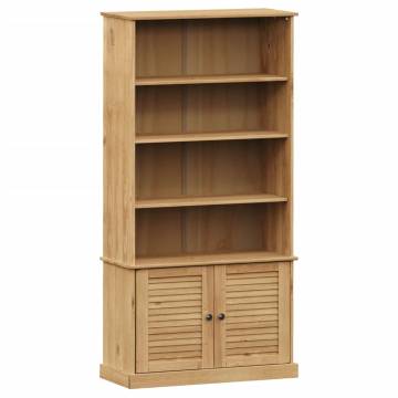 VIGO Bookcase 85x35x170 cm Solid Pine Wood - Rustic Charm