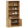 VIGO Bookcase 85x35x170 cm Solid Pine Wood - Rustic Charm