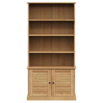 VIGO Bookcase 85x35x170 cm Solid Pine Wood - Rustic Charm