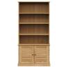 VIGO Bookcase 85x35x170 cm Solid Pine Wood - Rustic Charm