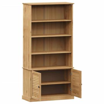 VIGO Bookcase 85x35x170 cm Solid Pine Wood - Rustic Charm