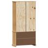 VIGO Bookcase 85x35x170 cm Solid Pine Wood - Rustic Charm