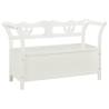 Bench White 107x45x75.5 cm - Solid Wood Fir | HipoMarket UK