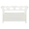 Bench White 107x45x75.5 cm - Solid Wood Fir | HipoMarket UK