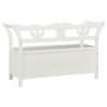 Bench White 107x45x75.5 cm - Solid Wood Fir | HipoMarket UK