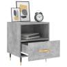 Stylish Concrete Grey Bedside Cabinets - 2 Pcs | HipoMarket