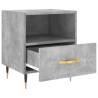 Stylish Concrete Grey Bedside Cabinets - 2 Pcs | HipoMarket