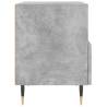 Stylish Concrete Grey Bedside Cabinets - 2 Pcs | HipoMarket