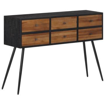 Console Table with Drawers - Solid Reclaimed Teak 116x30x76 cm