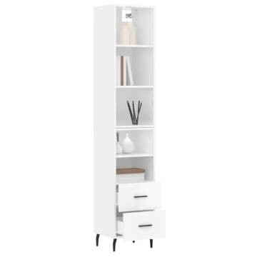 High Gloss White Highboard - Stylish Storage Solution | HipoMarket