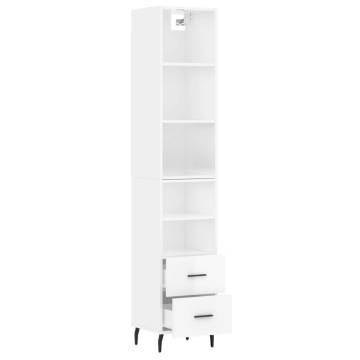 High Gloss White Highboard - Stylish Storage Solution | HipoMarket