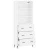 Highboard White 69.5x34x180 cm - Stylish & Durable Storage