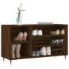 Elegant Brown Oak Shoe Cabinet - 102x36x60 cm