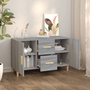 Sideboard Grey Sonoma - Stylish Storage Solution | HipoMarket