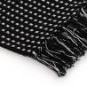 Throw Cotton Squares 160x210 cm Black | Hipomarket