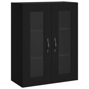 Stylish Highboard Black - 69.5x34x180 cm Engineered Wood