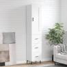 Highboard White 34.5x34x180 cm Engineered Wood Colour white Quantity in Package 1 Model 3 drawers 