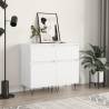 Sideboards 2 pcs White 40x35x70 cm Engineered Wood Colour white Quantity in Package 2 