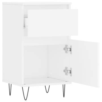 Trendy White Sideboards 2 pcs - 40x35x70 cm Engineered Wood