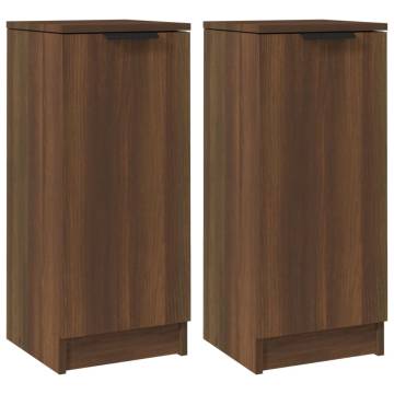 Stylish Brown Oak Sideboards - Set of 2 | HipoMarket