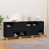 Sideboards 3 pcs Black 60x35x70 cm Engineered Wood Colour black Quantity in Package 3 