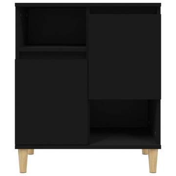 Trendy 3 pcs Black Sideboards - Stylish Storage Solution | HipoMarket