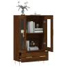 Highboard Brown Oak - Stylish Engineered Wood Storage Cabinet