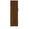 Highboard Brown Oak - Stylish Engineered Wood Storage Cabinet