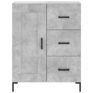 Stylish Highboard Concrete Grey - 69.5x34x180 cm | HipoMarket