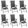 7 Piece Garden Dining Set - Black Poly Rattan