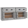 Sideboards 2pcs Concrete Grey Engineered Wood | Hipomarket