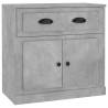 Sideboards 2pcs Concrete Grey Engineered Wood | Hipomarket