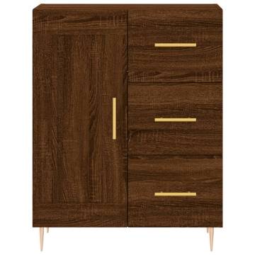 Highboard Brown Oak 69.5x34x180 cm - Stylish Storage Solution