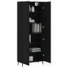 Stylish Highboard Black 69.5x34x180 cm | Durable & Elegant