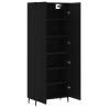 Stylish Highboard Black 69.5x34x180 cm | Durable & Elegant