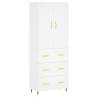 Highboard White 69.5x34x180 cm - Stylish & Durable Storage