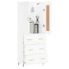 Highboard White 69.5x34x180 cm - Stylish & Durable Storage