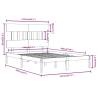 Grey Solid Wood Bed Frame 140x190 cm - Stylish & Sturdy