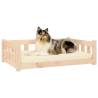 Stylish Dog Bed 95.5x65.5x28 cm | Solid Pine Wood Comfort