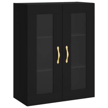 Highboard Black - Stylish Engineered Wood Storage Solution