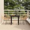 3 Piece Garden Dining Set Poly Rattan Colour brown Size 80 cm table length Number of 2 