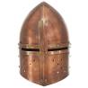 Medieval Knight Helmet Antique Replica | LARP Copper Steel