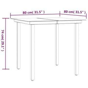 3 Piece Garden Dining Set - Stylish & Durable Outdoor Furniture