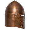 Medieval Knight Helmet Antique Replica | LARP Copper Steel