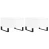 Elegant High Gloss White Coffee Tables - Set of 2 | Hipomarket