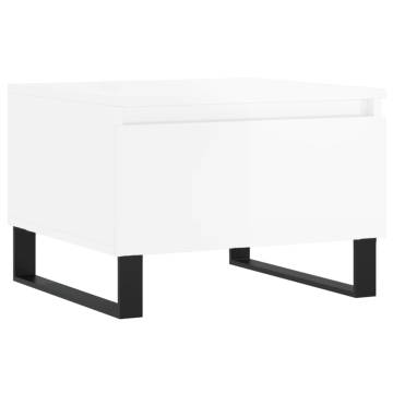 Elegant High Gloss White Coffee Tables - Set of 2 | Hipomarket