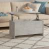 Coffee Table Concrete Grey 102x55.5x52.5 cm Engineered Wood Colour concrete grey Quantity in Package 1 