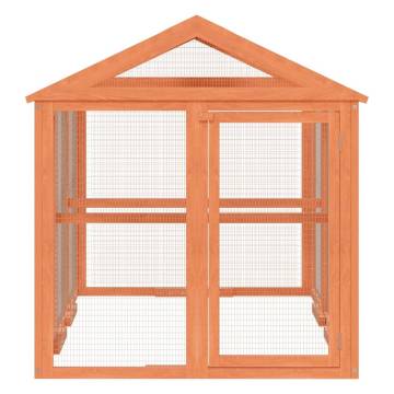 Run Box Brown - Solid Pine Wood Animal Shelter | Hipo Market