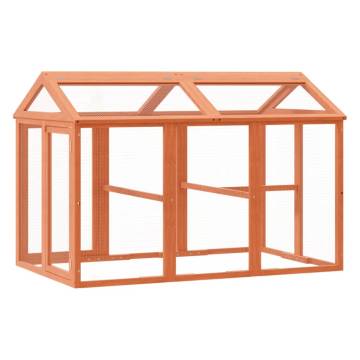 Run Box Brown - Solid Pine Wood Animal Shelter | Hipo Market